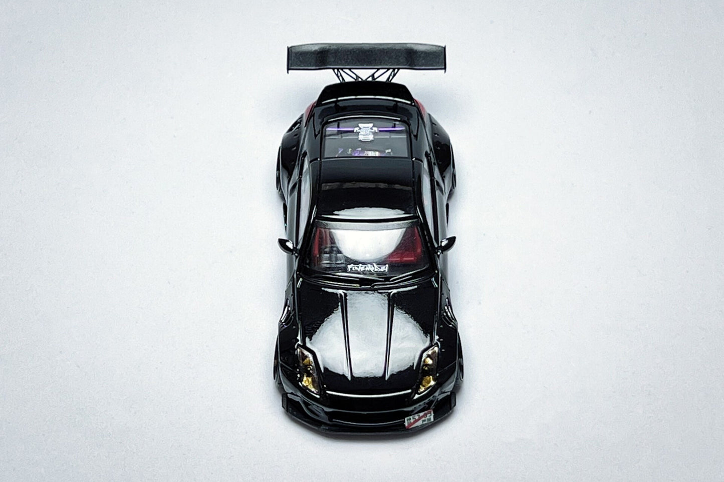 1:64 Nissan 350Z black widebody custom diecast Demon Lady Z model