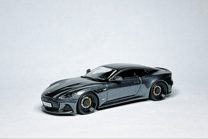1:64 scale MINI GT Aston Martin DBS 007 No Time to Die 904 custom diecast with Devo wheels