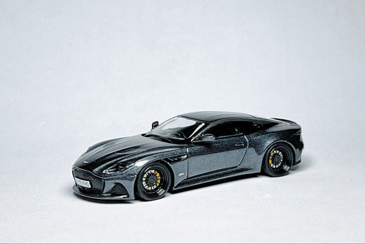 1:64 scale MINI GT Aston Martin DBS 007 No Time to Die 904 custom diecast with Devo wheels