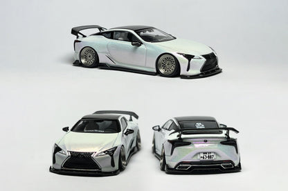 1:64 Lexus LC500 pearl white custom diecast with ART kit