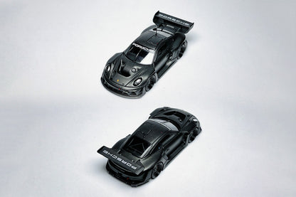 1:64 Porsche 911 992 GT3 R Rennsport full carbon black diecast with deep-dish wheels