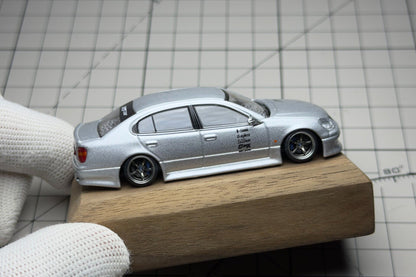 Custom 1:64 Toyota Aristo JZS161 VERTEX diecast model with KT wheels