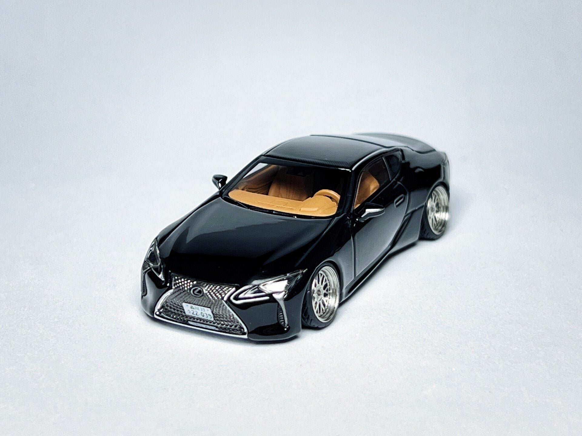 Custom 1:64 AR Box Lexus LC500 black diecast model