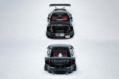 1:64 Nissan 350Z black widebody custom diecast Demon Lady Z