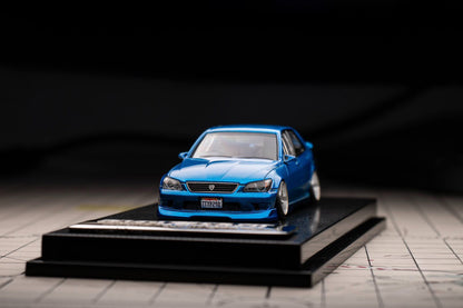 1:64 Toyota Altezza RS200 Z Edition White Custom Diecast with VKS GReddy Flashback Kit
