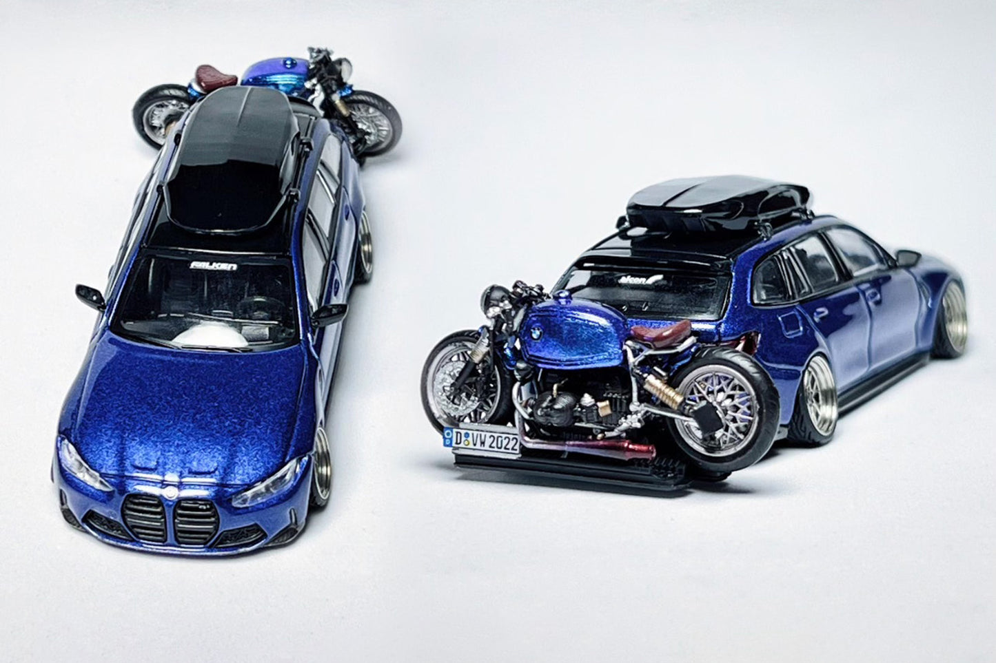 1:64 BMW M3 Touring 1090 custom diecast with deep-dish wheels