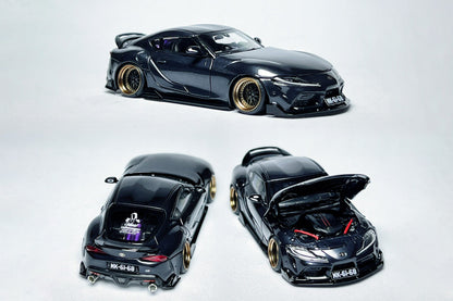 1:64 Toyota GR Supra A90 custom diecast with RT64 ADRO ducktail