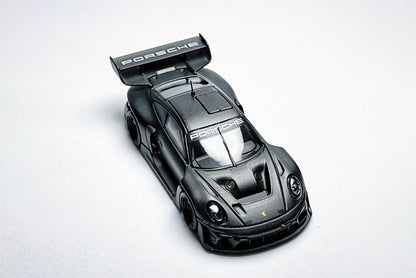 Custom 1:64 HKM Porsche 911 992 GT3 R Rennsport full carbon black diecast model
