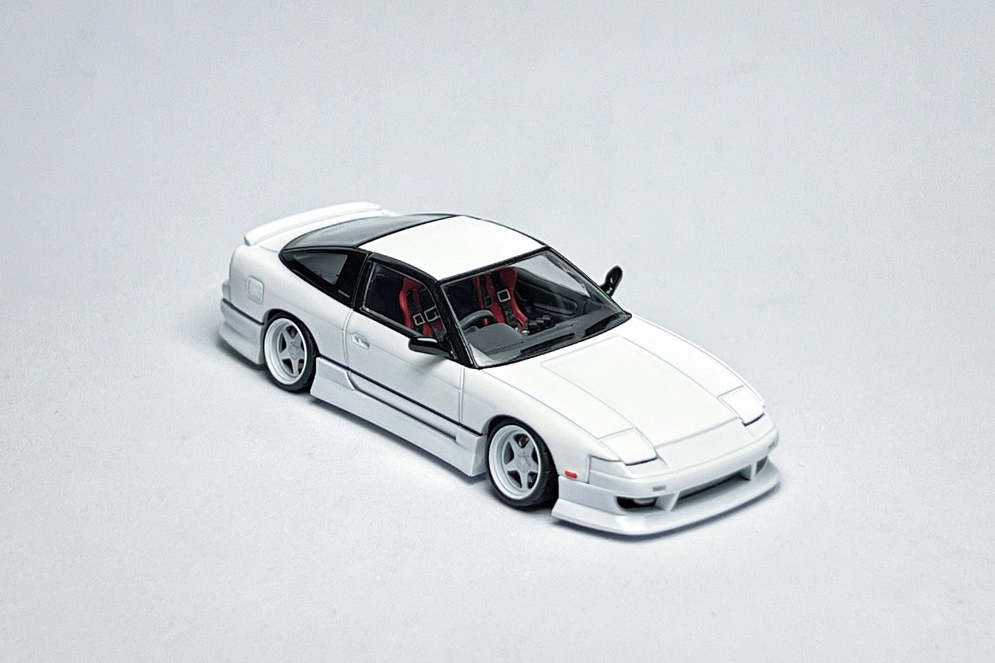 1:64 TLV N235b Nissan 180SX white custom diecast model