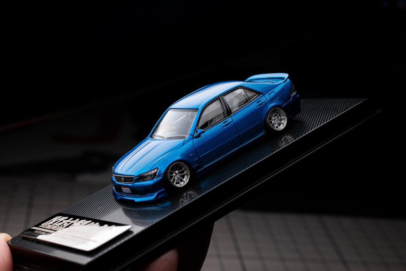 1:64 Toyota Altezza RS200 Z Edition White Custom Diecast with VKS GReddy Flashback Kit