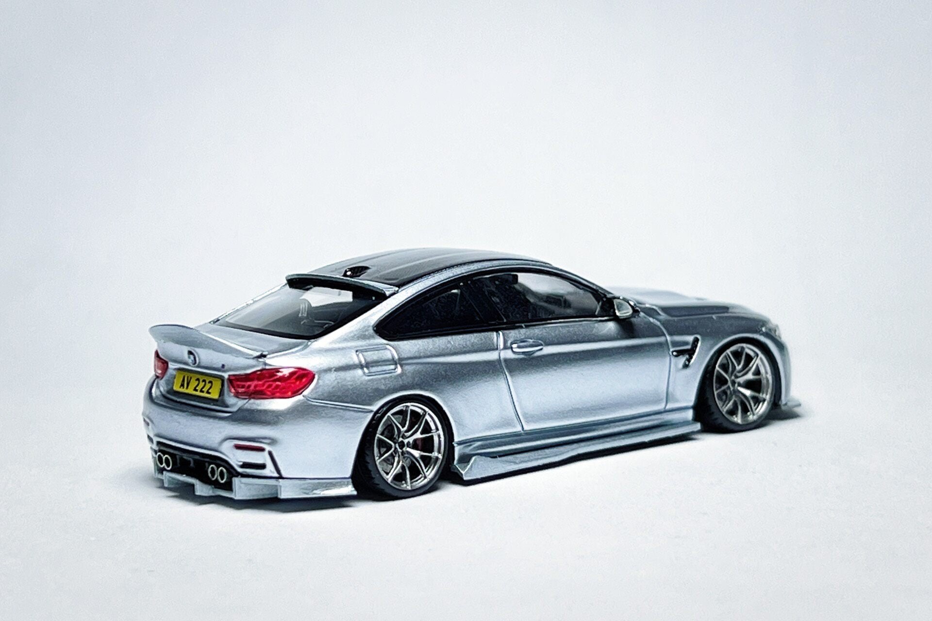 Custom 1:64 HH BMW F82 M4 CS Silverstone Blue diecast model