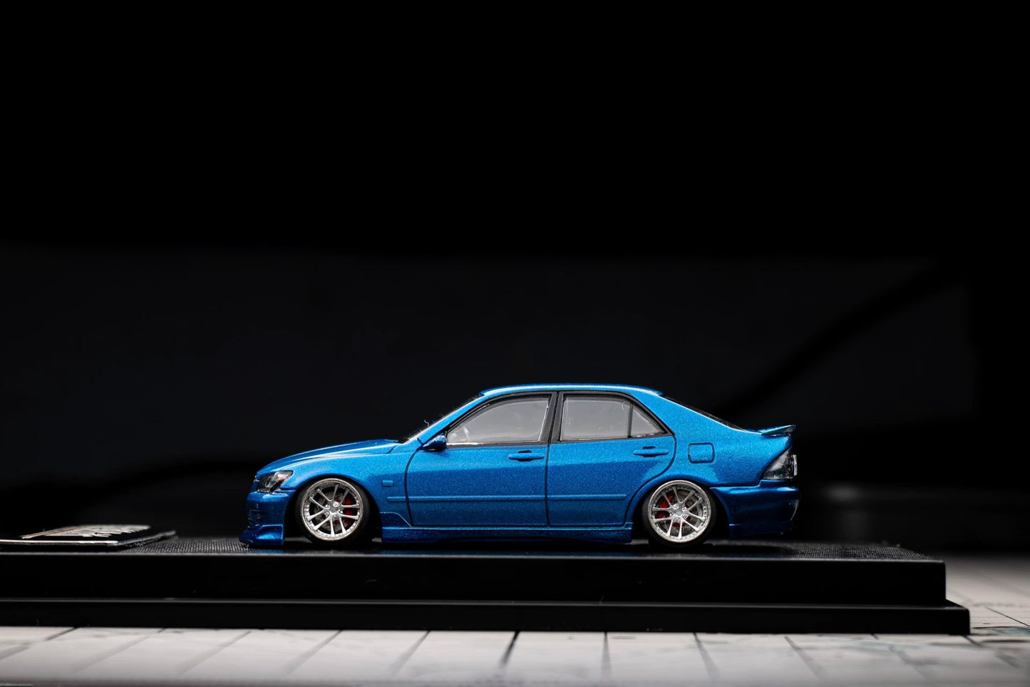 1:64 Toyota Altezza RS200 Z Edition White Custom Diecast with VKS GReddy Flashback Kit