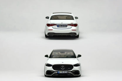 Custom 1:64 Mercedes-AMG S 63 E Performance 2023 diecast model with visible text markings