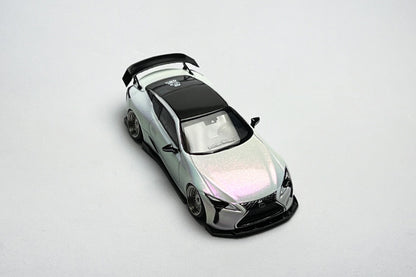 1:64 Lexus LC500 pearl white custom diecast model