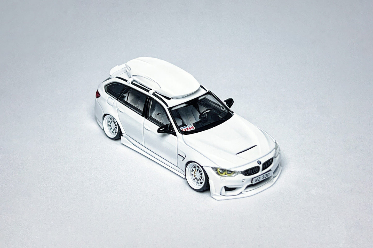 1:64 BMW F81 M3 CS Touring white custom diecast model