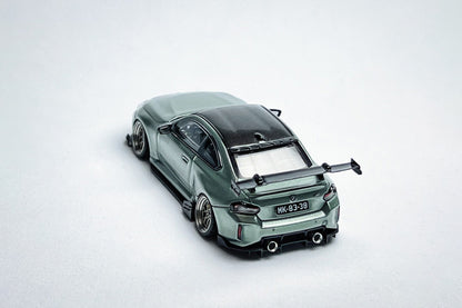 Custom 1:64 Howie Model BMW M2 G87 Jade Green diecast model