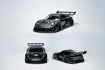 1:64 HKM Porsche 911 992 GT3 R Rennsport full carbon black custom diecast