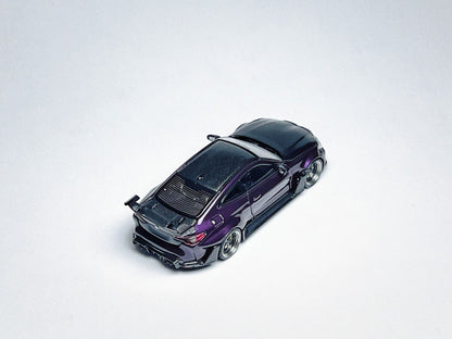 1:64 SW BMW G82 M4 ADRO widebody purple carbon roof custom diecast