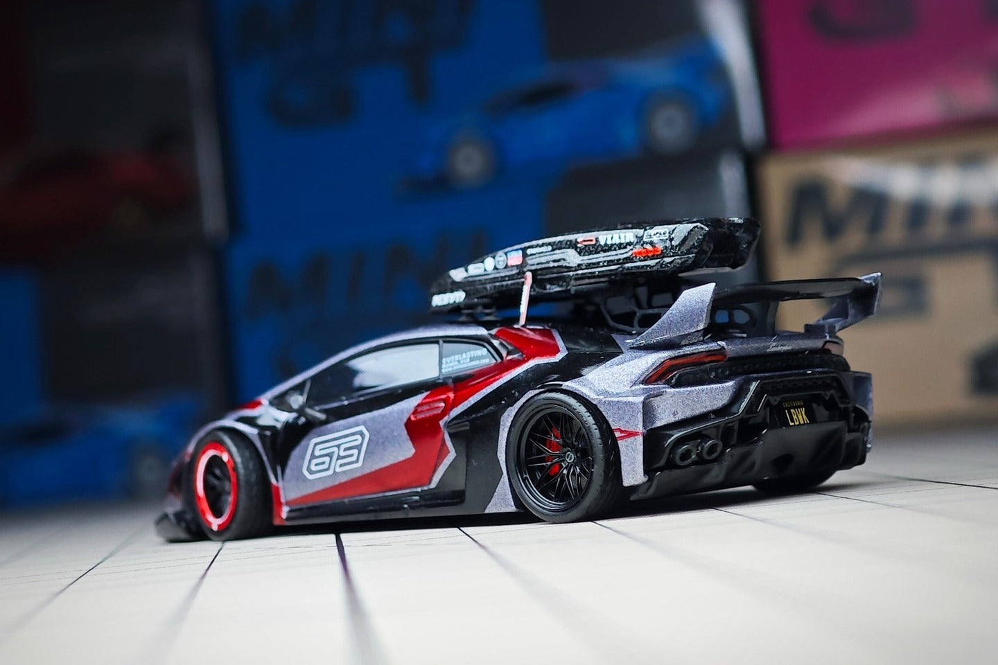 Custom 1:64 MINI GT Lamborghini Huracán LBWK RONIN diecast model