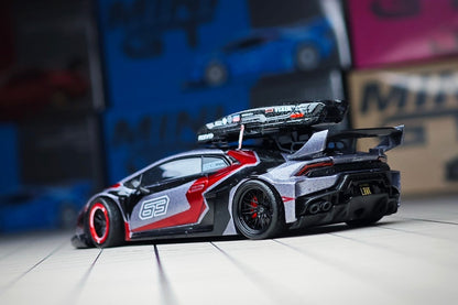 Custom 1:64 MINI GT Lamborghini Huracán LBWK RONIN diecast model