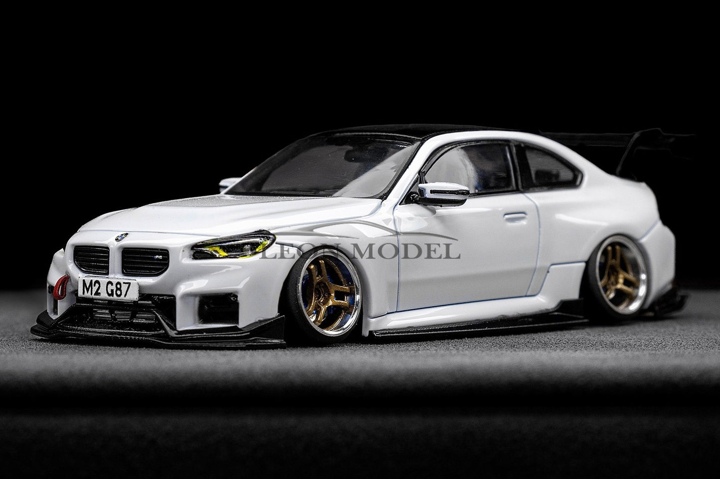 M2 G87 Alpine White 1:64 Scale  Custom Car Model