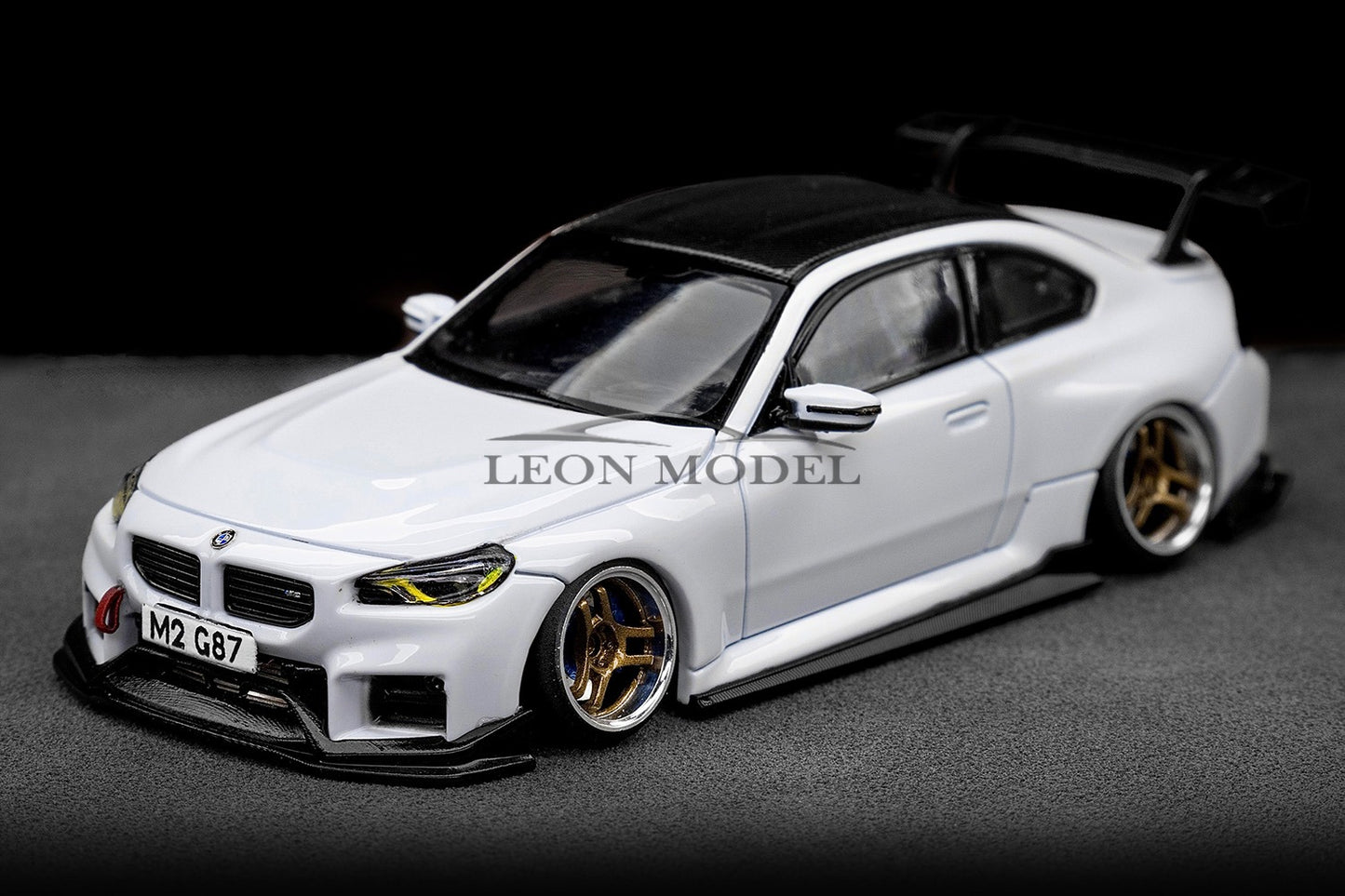 M2 G87 Alpine White 1:64 Scale  Custom Car Model