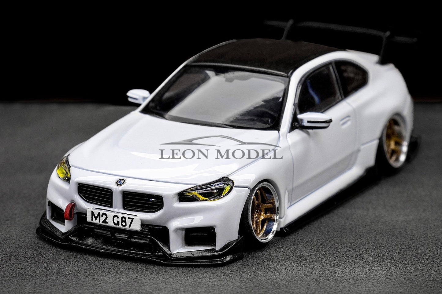 M2 G87 Alpine White 1:64 Scale  Custom Car Model