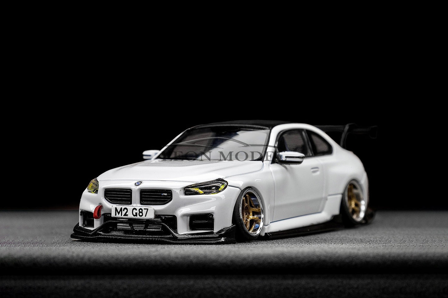 M2 G87 Alpine White 1:64 Scale  Custom Car Model