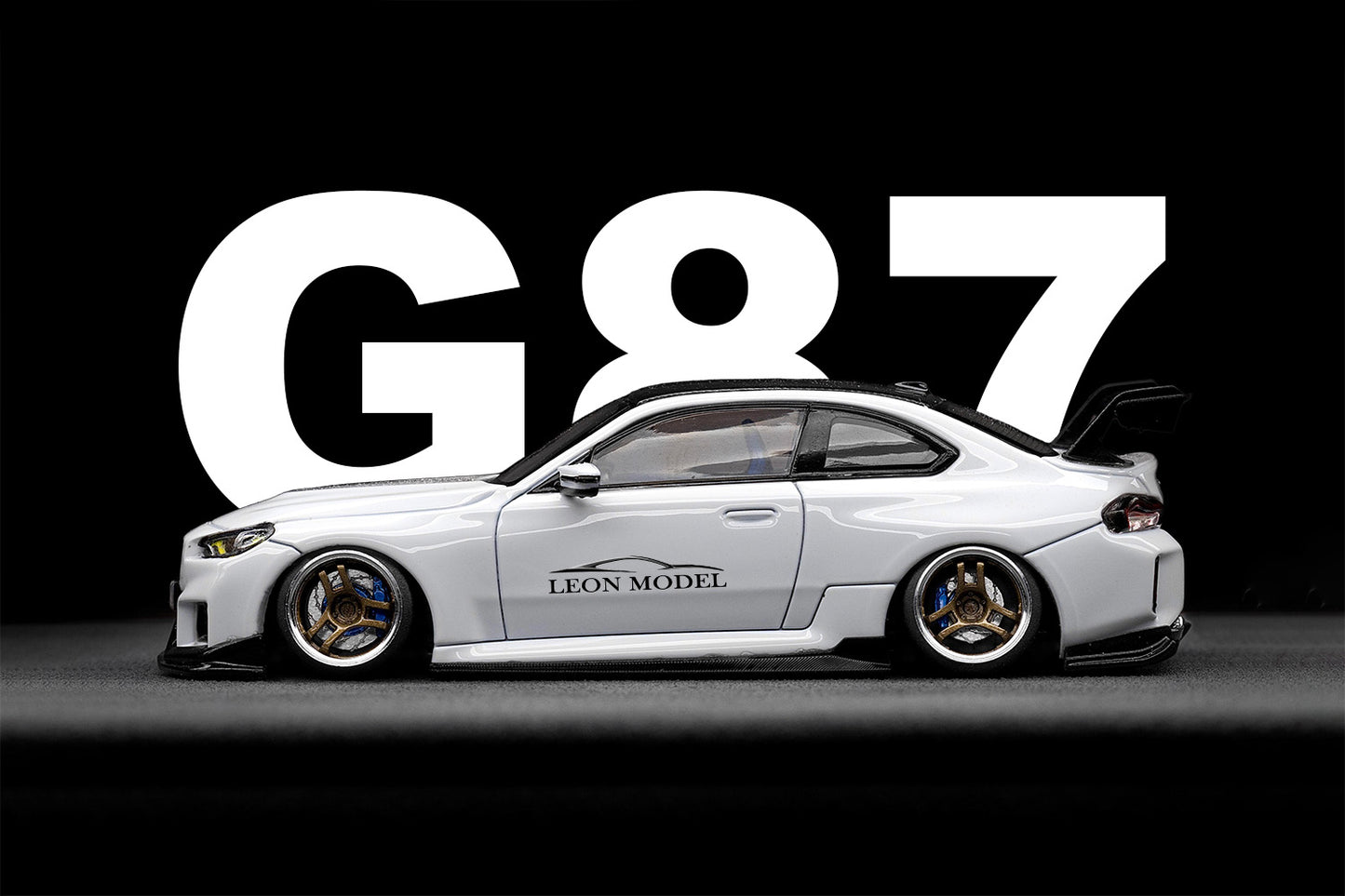 M2 G87 Alpine White 1:64 Scale  Custom Car Model