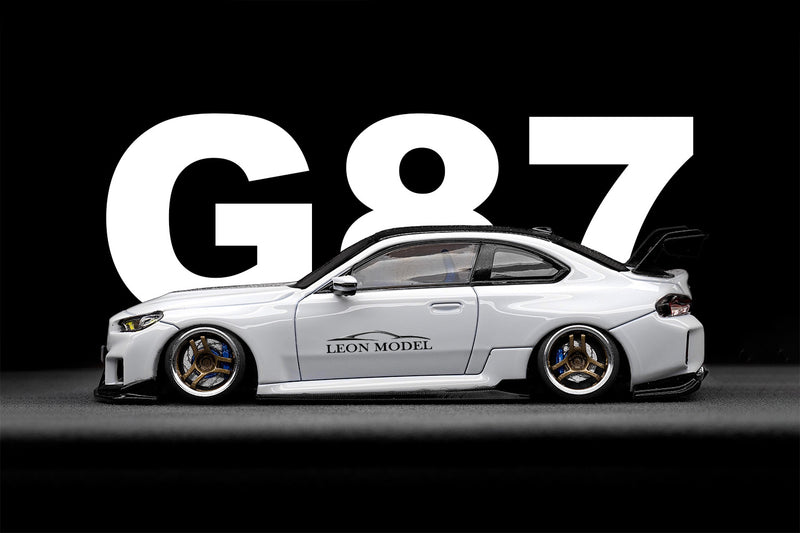 M2 G87 Alpine White 1:64 Scale  Custom Car Model