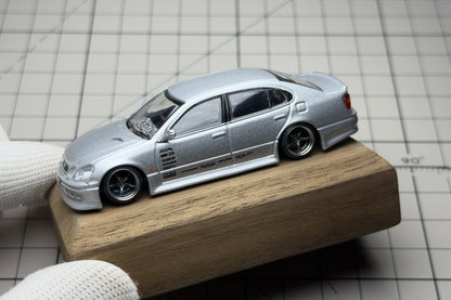1:64 Toyota Aristo JZS161 VERTEX custom diecast with KT wheels