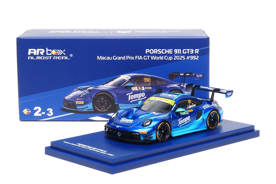 Porsche 911 GT3 R Macau 2025 Gran Prix #992 Diecast 1:64 by AR Box Almost Real