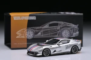 "Ferrari 812c ARGENTO NURBURGRING FRENCH TRICOLORE STRIPE 1:64 scale by Fuelme TOC"