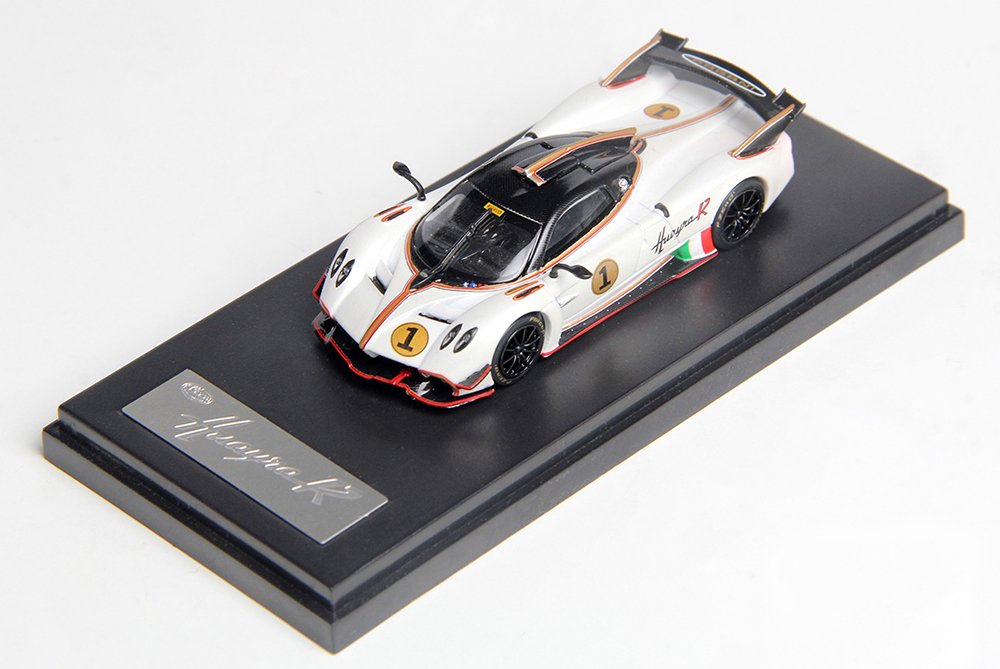 Pagani HuayraR-Pearl White 1:64 Scale by LCD Model